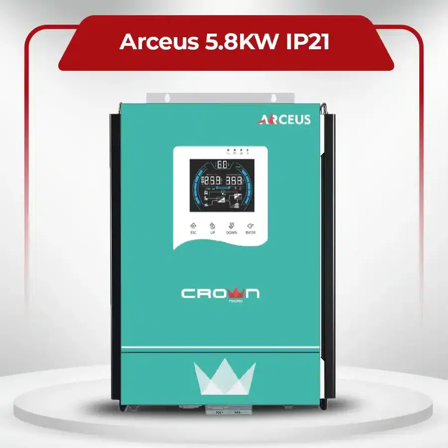 Crown Micro ARCEUS-6.5KW 48V PV-7800W MPPT Solar Inverter