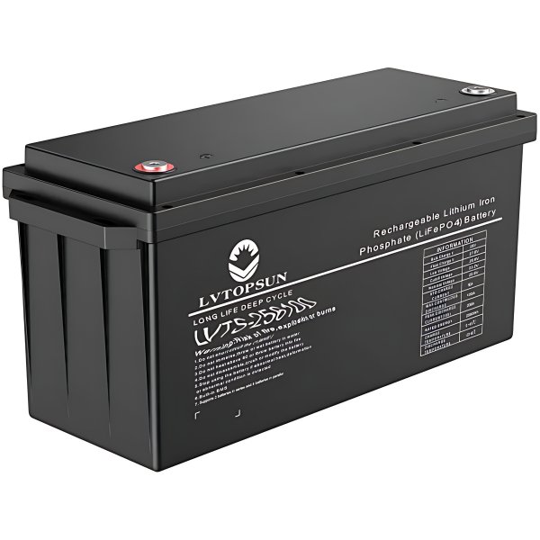 LVTOPSUN 12.8V 280Ah 3.58KWh Lithium Iron Phosphate Battery