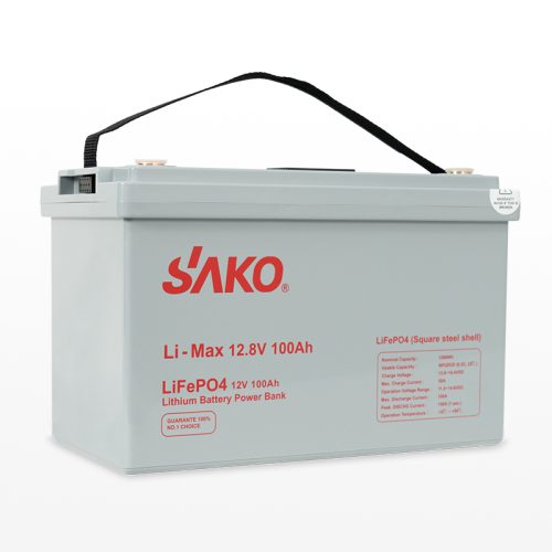 SAKO 12V 100Ah LiFePO₄ Lithium Battery