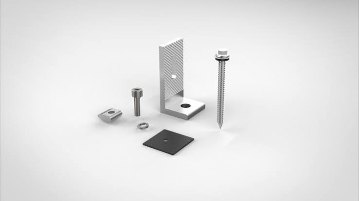 Solar Roof Mounting L-Foot Clamp