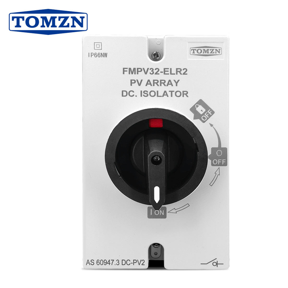 TOMZN TOISO-32 4P DC Isolator 1200V 32A IP66 Solar Rotary Isolator Switch Waterproof Disconnector