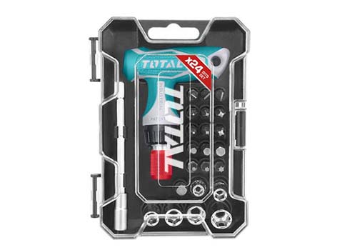 TOTAL T-handle Wrench Screwdriver Set 24 Pcs